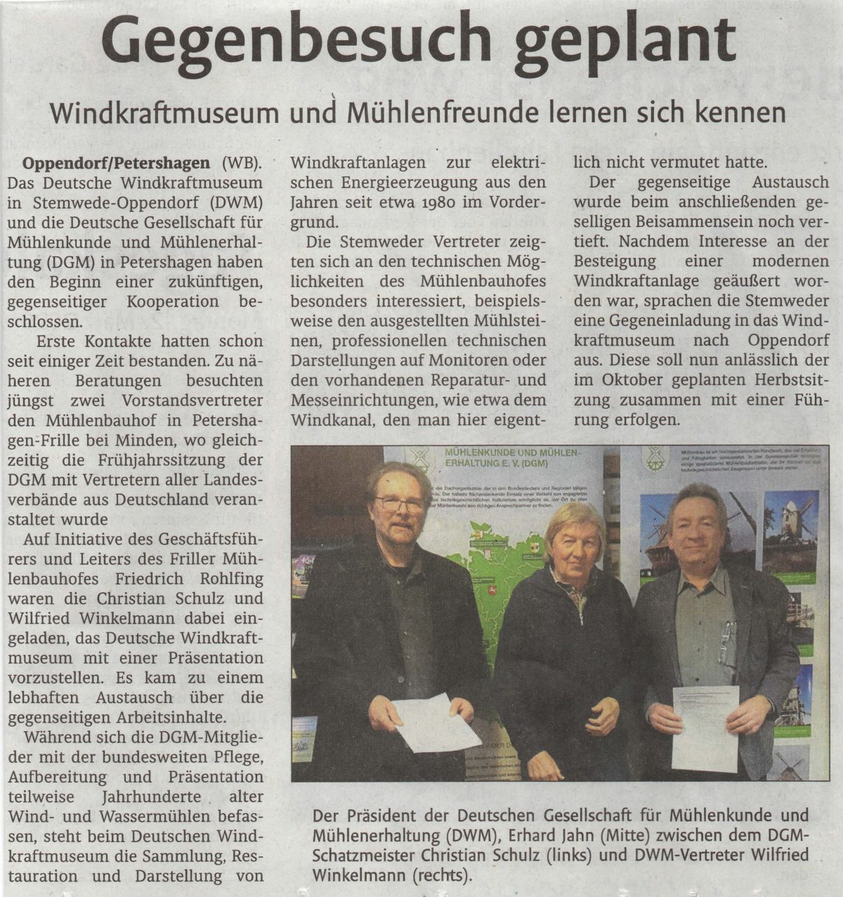 DWM & DGM: Westfalen Blatt reports